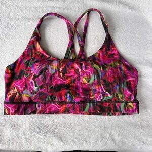 lululemon athletica Pink & Multi-Color Strappy Sports Bra
